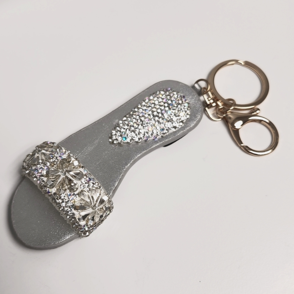Adorable Rhinestone Slider Girlie Keychain